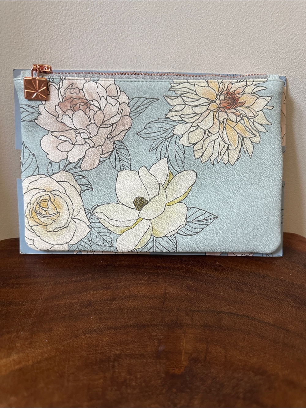 Erin Condren Flora Planny Pack in Light Blue Zip Pouch Planner Organizer